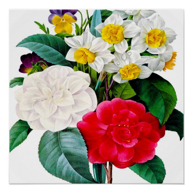 Vintage Flowers Poster (Vorderseite)