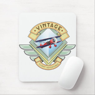 Vintage Flugabzeichen Mousepad