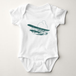Vintage-Flugboot Baby Strampler