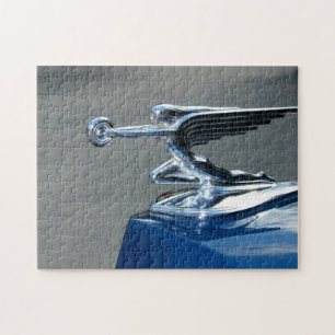 Vintage-Flugdame-Maskottchen Puzzle