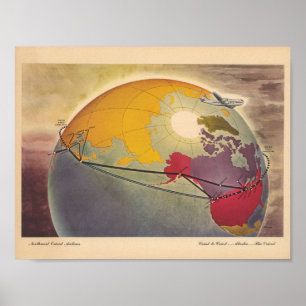 Vintage Fluggesellschaft Poster