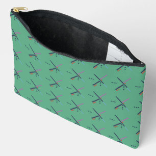 Vintage-Flughafen-Teppichmuster-Tasche Zubehörtasche
