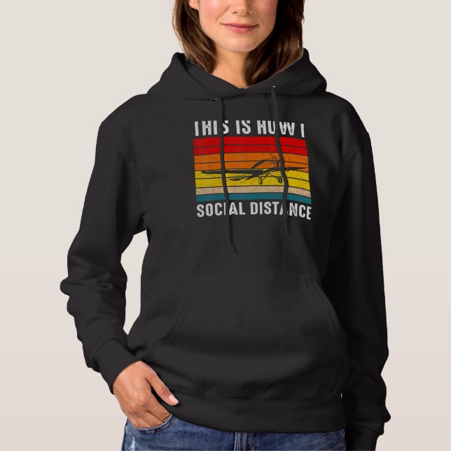 Vintage Fluglotsenflugschule Hoodie (Vorderseite)