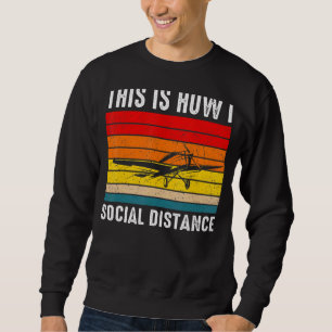 Vintage Fluglotsenflugschule Sweatshirt
