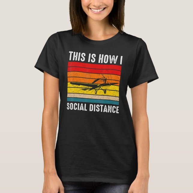 Vintage Fluglotsenflugschule T-Shirt (Vorderseite)