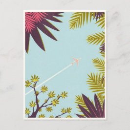 Vintage Flugreise Postkarte