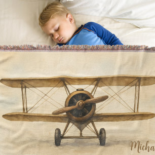 Vintage-Flugzeug Antikes Doppeldecker-Flugwerk Avi Decke