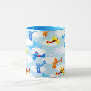 Vintage-Flugzeug Aviator Tasse