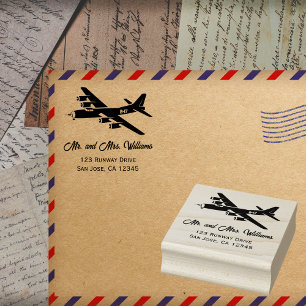 Vintage Flugzeug B-17 Flying Fortress Luftfahrt Gummistempel