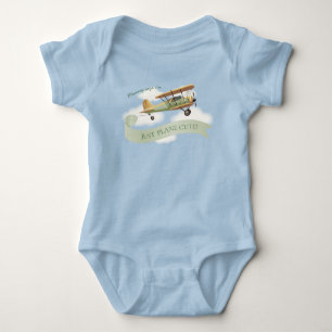 Vintage-Flugzeug-Babygeschenk Baby Strampler