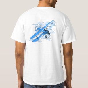 Vintage-Flugzeug Doppeldecker T-Shirt