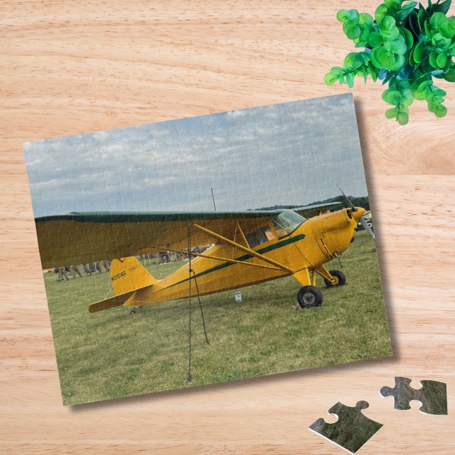 Vintage-Flugzeug-Foto Pilot-Daddy-Geburtstag Luftf Puzzle (Von Creator hochgeladen)