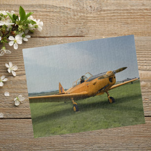 Vintage-Flugzeug-Foto-Pilot-Vater-Geburtstag-Luftf Puzzle