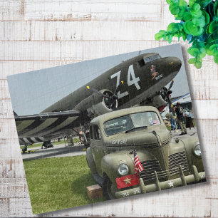 Vintage-Flugzeug-Foto-Pilot-Vater-Geburtstag-Luftf Puzzle