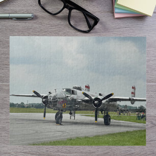 Vintage-Flugzeug-Foto-Pilot-Vater-Geburtstag-Luftf Puzzle