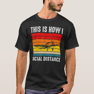Vintage-Flugzeug Luftfahrt Pilot Retro-Flugschule T-Shirt