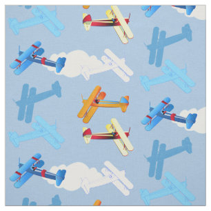 Vintage Flugzeug-Luftwaffe Airshow Flieger-Reise Stoff