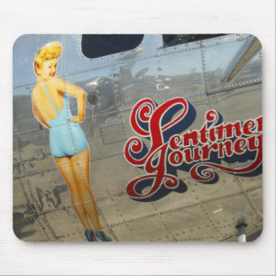 Vintage-Flugzeug-Mauspad Mousepad