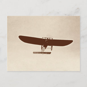 Vintage-Flugzeug Postkarte