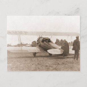 Vintage-Flugzeug Postkarte
