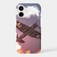Vintage Flugzeug, schöner Himmel