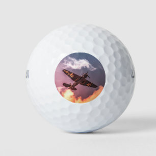 Vintage-Flugzeug Schöner Himmel Golfball