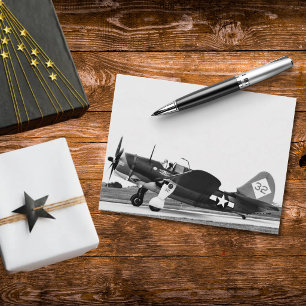 Vintage-Flugzeug Schwarz-Weiß-Luftfahrtfoto Postkarte