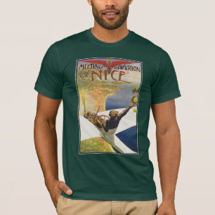 Vintage-Flugzeug-T-Shirt: Meeting d'Aviation T-Shirt