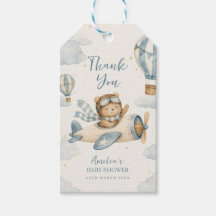 Vintage-Flugzeug-Teddy-Bär-Baby-Party