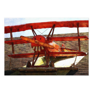 Vintage Flugzeug von Shirley Taylor Fotodruck