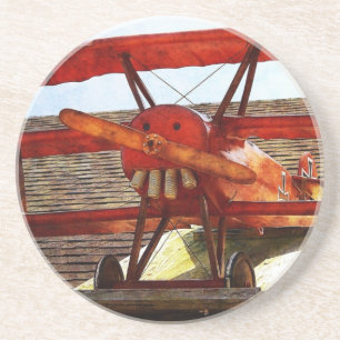 Vintage-Flugzeug von Shirley Taylor Untersetzer