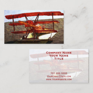 Vintage Flugzeug von Shirley Taylor Visitenkarte