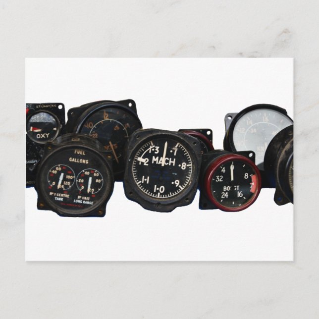 Vintage Flugzeug-WWII-Flachbildschirme Postkarte (Vorderseite)