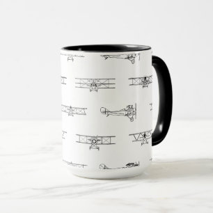 Vintage-Flugzeuge Luftfahrt Thema INDIVIDUELLE FAR Tasse