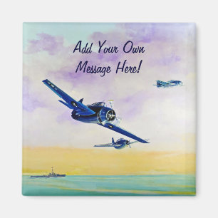 Vintage Flugzeuge - Save the Date Magnet