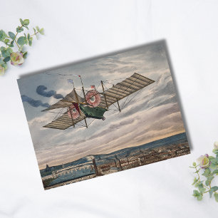 Vintage-Flugzeugfoto, Coole Luftfahrt-Geburtstagsf Postkarte