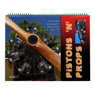 Vintage-Flugzeugmotoren Riesig 2014 Kalender
