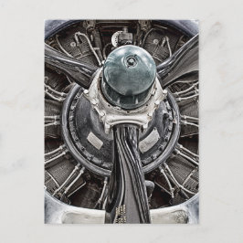 Vintage Flugzeugteile Postkarte