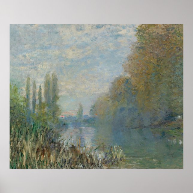 Vintage Fluss C. Monet  Poster (Vorne)