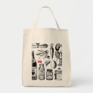 Vintage-Foodie Tragetasche