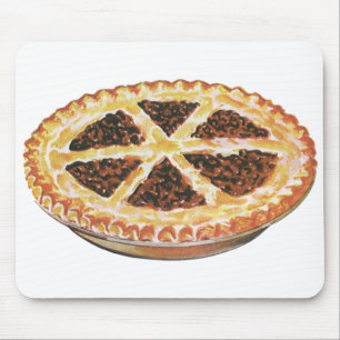 Vintage Foods Dessert, frisch gebackener Pecan Pie Mousepad