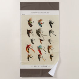 Vintage Forellenflüge Strandtuch