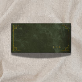 Vintage Forest Green Leather Look Scholar Desk Mat Schreibtischunterlage
