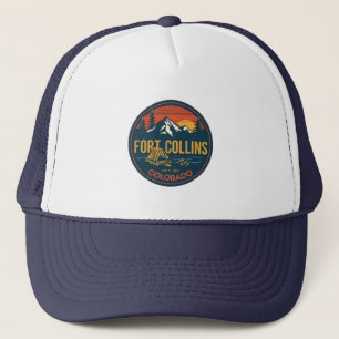 vintage fort collins colorado bergwandern truckerkappe