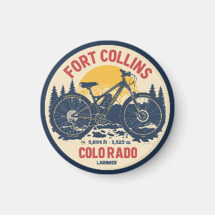vintage fort colllins colorado mountainbiken gif magnet