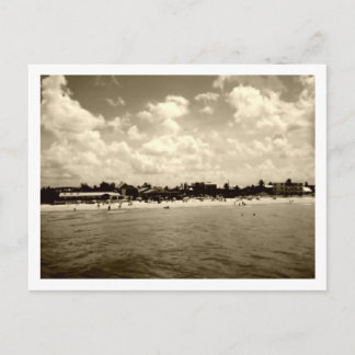Vintage Fort Myers Beach Postkarte