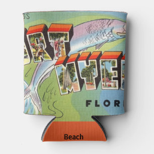 Vintage Fort Myers Florida Kühler Dosenkühler