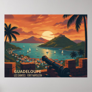 vintage Fort Napoléon – Les Saintes, Guadeloupe Poster