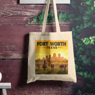 Vintage Fort Worth Texas Tragetasche