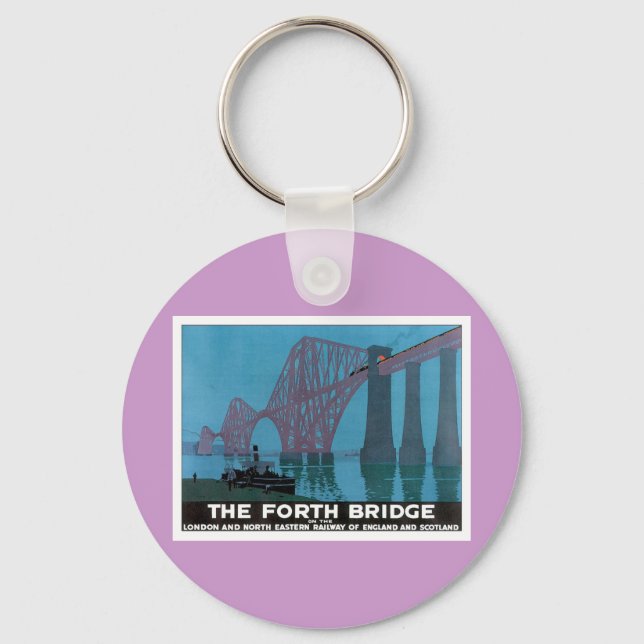 Vintage Forth Bridge Schlüsselanhänger (Vorderseite)